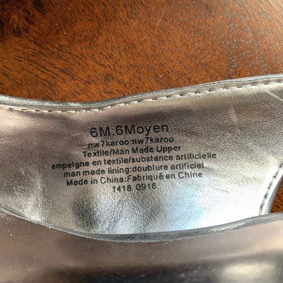 Nine West Silver Sparkle Heels size 6 - Picture 7 of 7